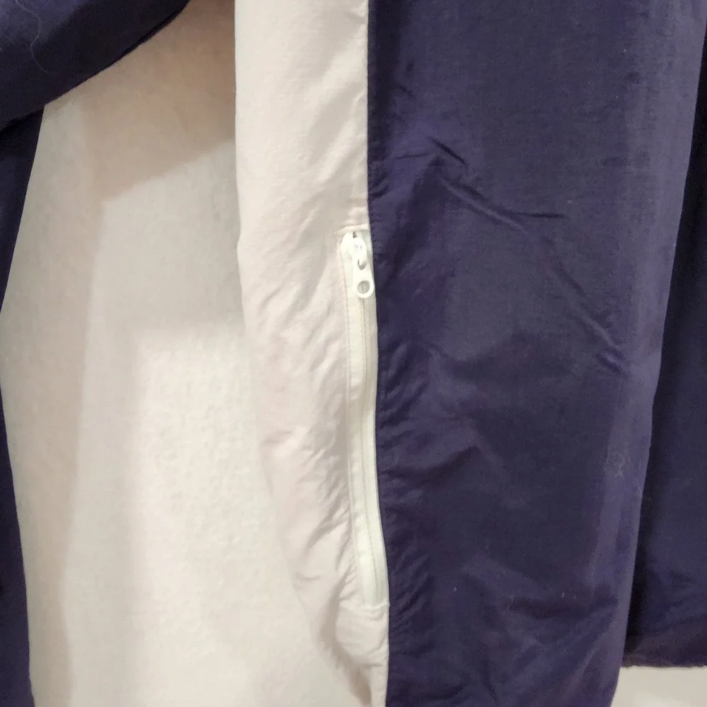 FootJoy Mens Large Navy Blue White 1/4 Zip Golf Windbreaker Jacket Quarter‎ Zip